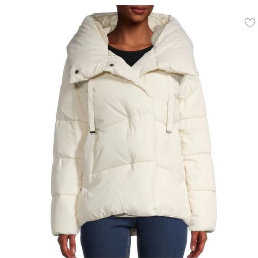 BCBG Cream Puffer Jacket
